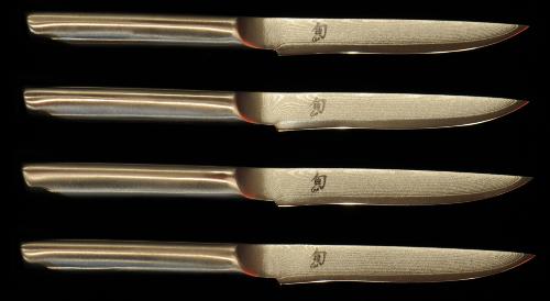 Coffret de 4 couteaux de table Shun Steel Kai